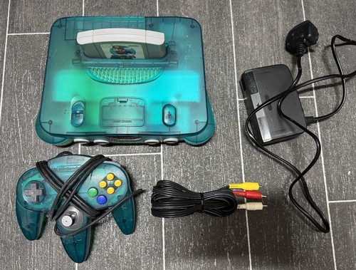 Nintendo 64 N64 Console with cables and original controller + Super mario 64