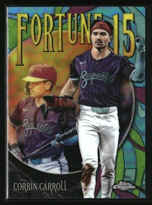 2025 Topps Chrome Update Fortune 15 Corbin Carroll #F15-15 Arizona