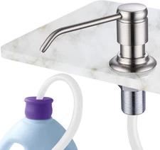 GAGALIFE Soap Dispenser for Kitchen Sink (Brushed Nickel) and Brushed Nickel 