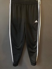 Girls Adidas black fleece joggers