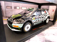 Skoda Fabia R5 Rallye Safari Kenia 2024 #20 Solberg Monster 18RMC222 Ixo 1:18