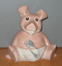 Wade Natwest Woody Baby Pig Piggy Bank Moneybox with Original Stopper