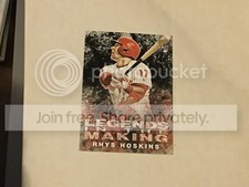 2018 Topps Rhys Hoskins Legends In The Making Black RC