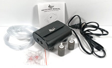 AQQA AQ118 Aquarium Air Pump 3.5W Dual Outlet Adjustable Pump with Air Stones