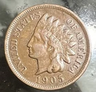 1905 INDIAN HEAD CENT VF/XF