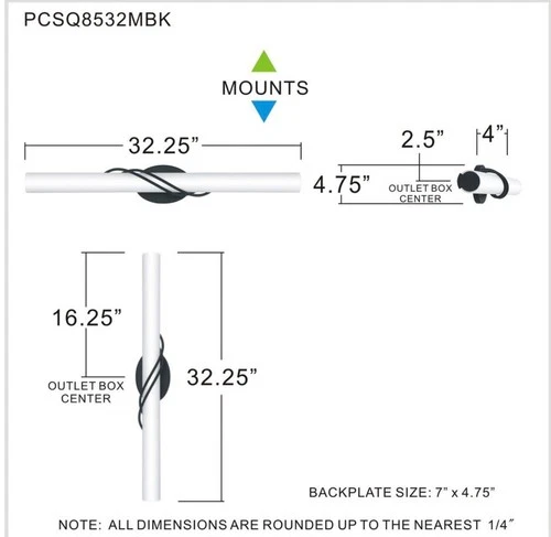 1/2 price! Open box-Quoizel Serenade 25" Wide ADA LED Bath Bar Model:PCSQ8525MBK - Picture 2 of 8