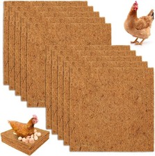 6pcs Chicken Nesting Pads Box Liners Natural Coconut Palm Hens Nest Bedding Mats