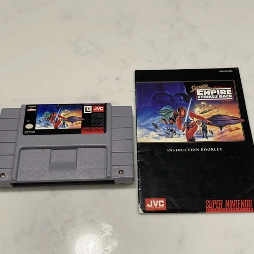 Super Star Wars: The Empire Strikes Back Super Nintendo JVC 1992 Manual Included