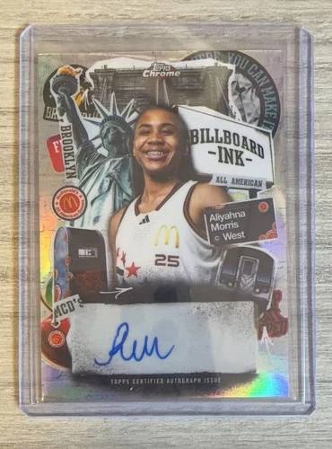 2025 Topps Chrome Mc Donald Billboard Ink AUTO Refractor #BI-AMO Aliyahna Morris
