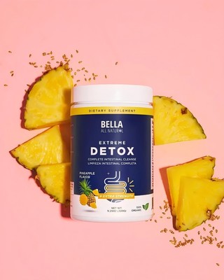 1-3 PCS NEW Bella All Natural Extreme Detox Powder -Complete Intestinal Cleanse