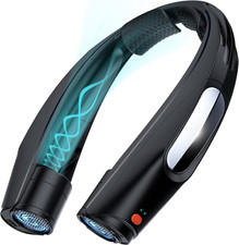 Portable Neck Fan 6000mAh   Hands-Free, USB Rechargeable, Ultra-Quiet with 6 Spe
