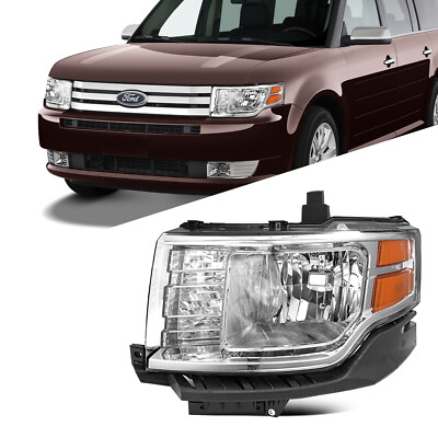 [Halogen Type] For 2009 2010 2011 2012 Ford Flex Chrome Driver Side Headlight