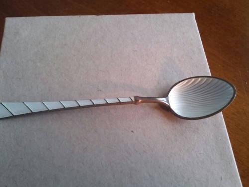 Dänemark .925 Sterling Silber Demitasse Kaffeelöffel - Bild 1 von 6