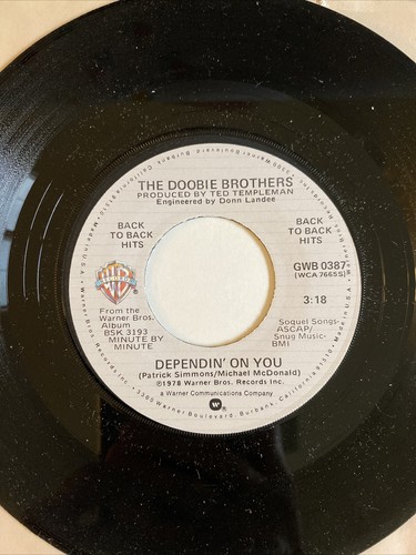 Doobie Brothers 45 Minute by Minute / Dependin' on You NEW reissue unplayed - Picture 3 of 3