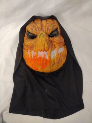 Vintage 80s Gross Scary Repulsive Rotting Pumpkin Adult Halloween Face Mask