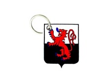 Keychain keyring embroidered patch flag crest emblem france poitou charentes
