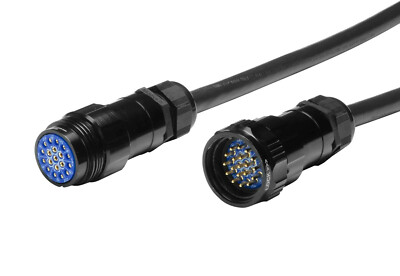 25 ft SOCO Socapex 19 Pin Lighting Power Extension Cable Phase3 SHOWSAFE series