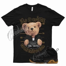 Black CRIME T Shirt for Air J1 9 Boot NRG Light Gum Tan Natural Brown Nine