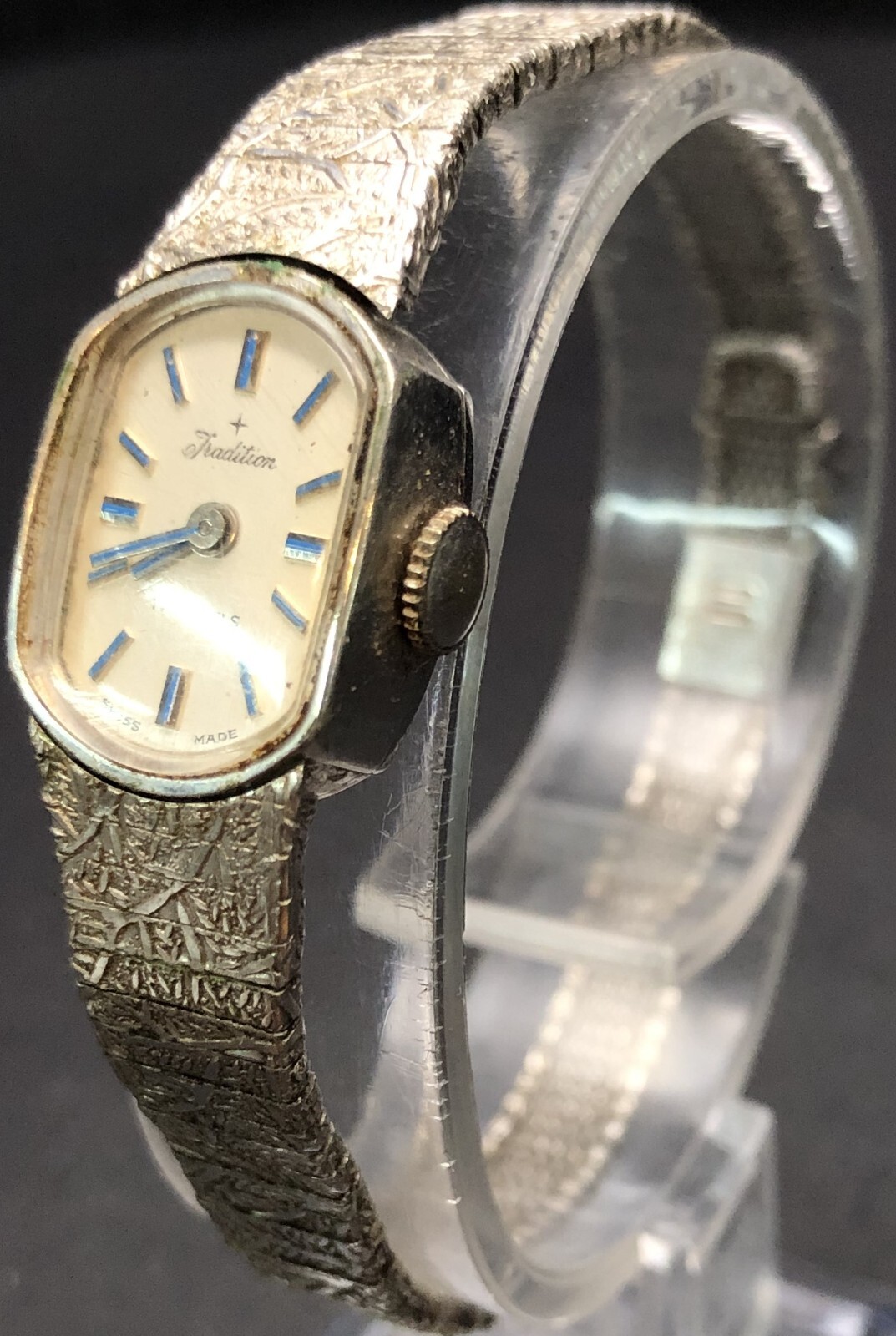 Vintage Tradition 17 Jewels Analog Watch - Untested - May Need Battery or Repair