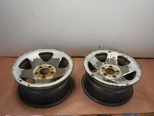 Silver Steel Wheels 15x7 Jeep Cherokee 87-01 Wrangler Tj Set Of 2 Free Ship