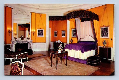 Mrs. Vanderbilt's Bedroom Biltmore House & Gardens  N.C. Postcard Unposted