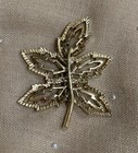 Vintage, Gold-tone, GERRYS Maple leaf Brooch. Approximately 2”x1.5”. — photo 1