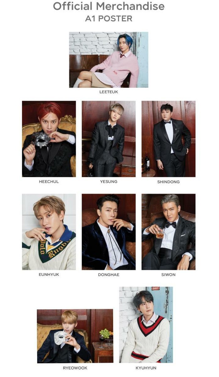 SUPER JUNIOR SMTOWN OFFICIAL GOODS SEASON'S GREETINGS 2020 POSTER