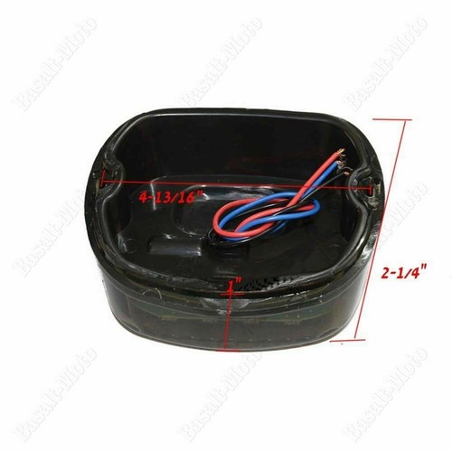 Motor LED Smoke Rear Tail Brake Light Fit For Harley 2006 Dyna Street Bob-FXDB-I - Picture 6 of 9