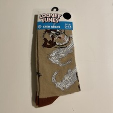 New Looney Tunes Taz The Tasmanian Devil In A Tornado Socks
