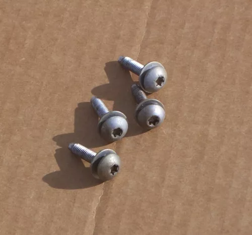 87 - 97 FORD F150 F250 F350 BRONCO DOOR SIDE TOW MIRROR MOUNTING BOLTS 4 OEM