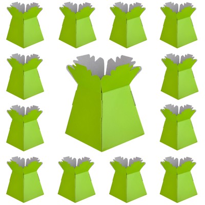 Limettengrün - Floristenstraußkasten Blumen Süßigkeiten Boxen - Menge wählbar