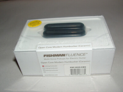 Fishman Fluence PRF-M06-CBN Open Core 6 String Pickup  Ceramic  BLACK/ NICKEL