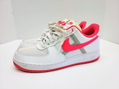air force 1 low transparent white crimson