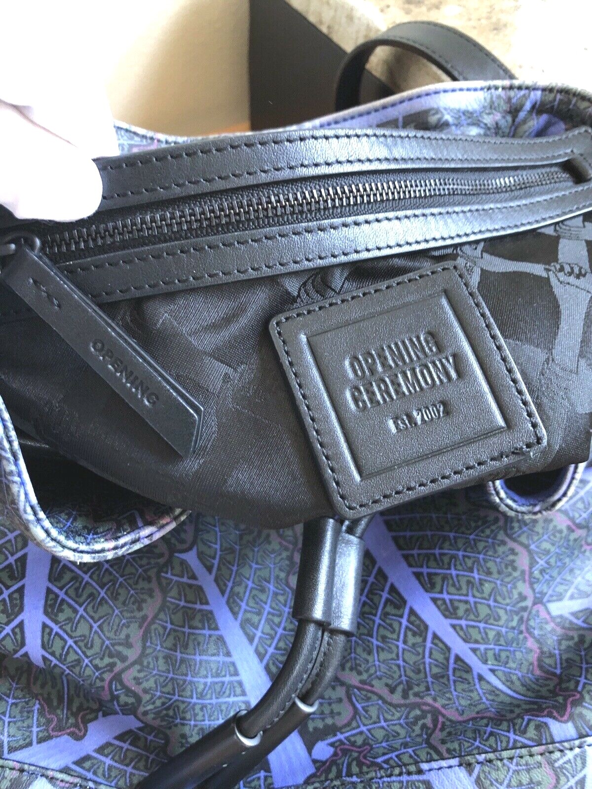 OPENING CEREMONY IZZY LEAF BACKPACK LEATHER MEDIUM - image 10