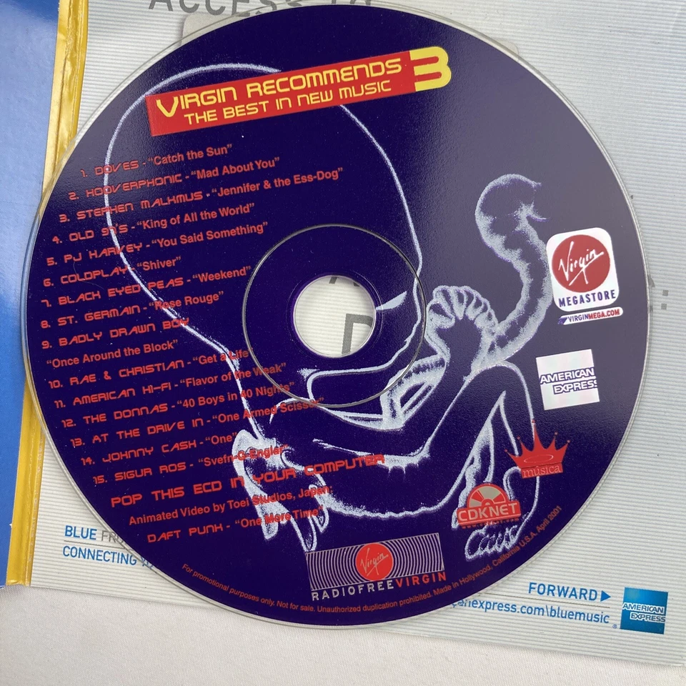 Virgin Recommends 3 The Best in New Music CD PJ Harvey Sigur Ros Daft Punk Foto 4 de 4