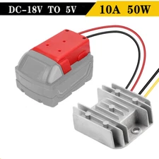DC 18V To 5V Step Down 10A 50W DIY Converter For Milwaukee Voltage Regulator