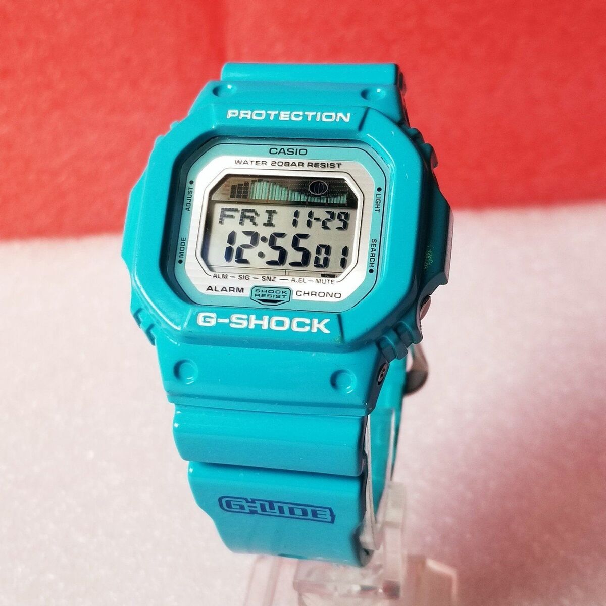 Casio G-SHOCK White Glx-5600 G-lide Mens Watch Tide Surfer Casio G-SHOCK White Glx-5600 G-lide Mens Watch Tide Surfer