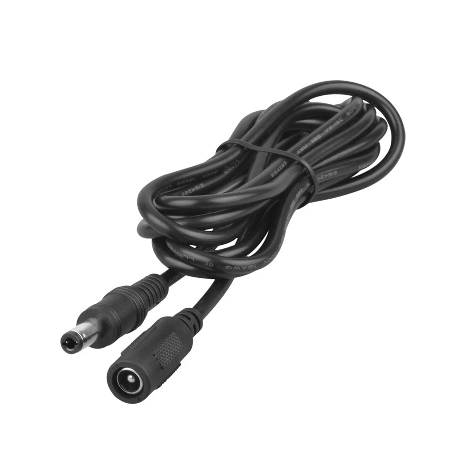 6ft 5.5 x 2.5mm DC Power Jack Male to Female Extension Cable Cord Lead Plug D2W8 - Image 2 of 4