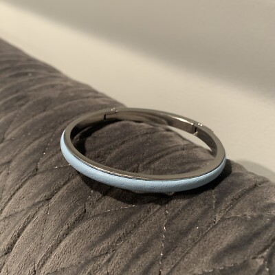 Ladies Henri Bendel Bangle Bracelet Light Blue Cuff - Main Image
