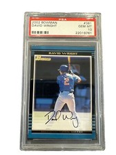 2002 BOWMAN #381 DAVID WRIGHT RC METS PSA 10