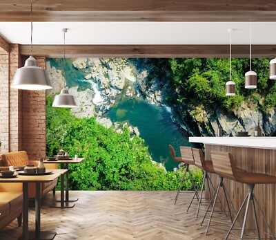 3D Berg Wald M4115 Tapete Wandbild Selbstklebend Abnehmbare Aufkleber Romy