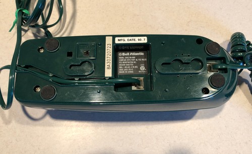 VTG 1993 Bell Atlantic TRIMLINE TOUCH TONE Green Telephone Model (HAC) BA-3000 - Picture 7 of 8