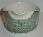 Currier & Ives Green Old Curiosity Shop Creamer 2 3/4” Across 2” High — photo 2