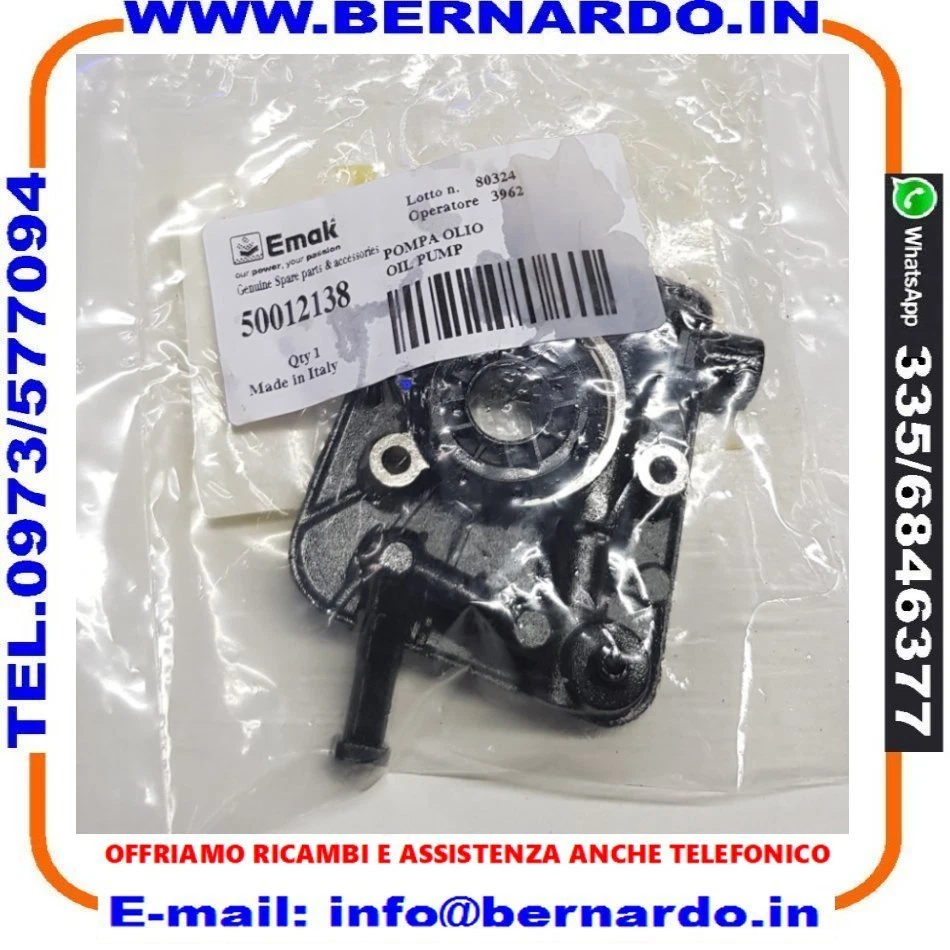 POMPA OLIO ORIGINALE CON VITE SENSA FINE MOTOSEGA OLEO-MAC 956 962 GS630 - Immagine 2 di 4