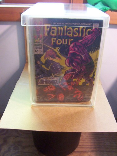 Custom Clear Acrylic Comic Book Storage Box 12" x 8" x 11" Holds 100-125