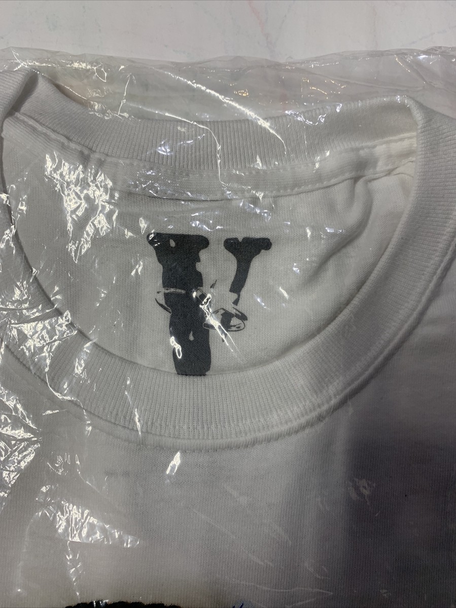 Pop Smoke x Vlone Halo T-Shirt White Size Large #838910095 New 