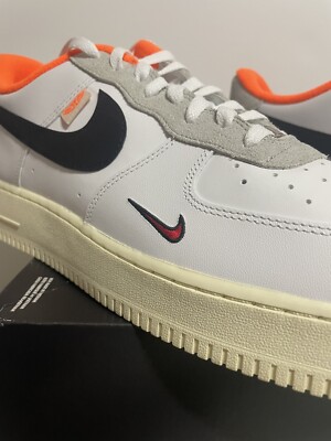 Nike Air Force 1 07' LV8' AF1 White Orange Low Hoops Pack DX3357