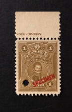 BroadviewStamps Peru Specimen.  MNG NH.