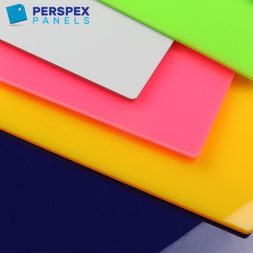 3mm Perspex Acrylic Cast Colour & Clear Panels Cut to Size Plastic