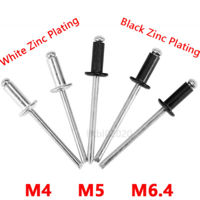 Rundkopf Blindnieten Popnietet DIN 7337 Aluminium 4MM ，5MM， 6.4MM Nieten